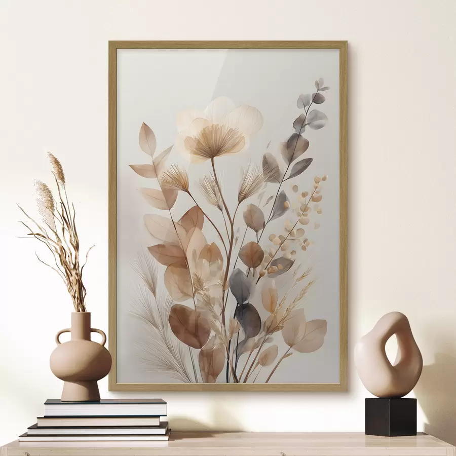 Papier peint Fleurs séchées f49234