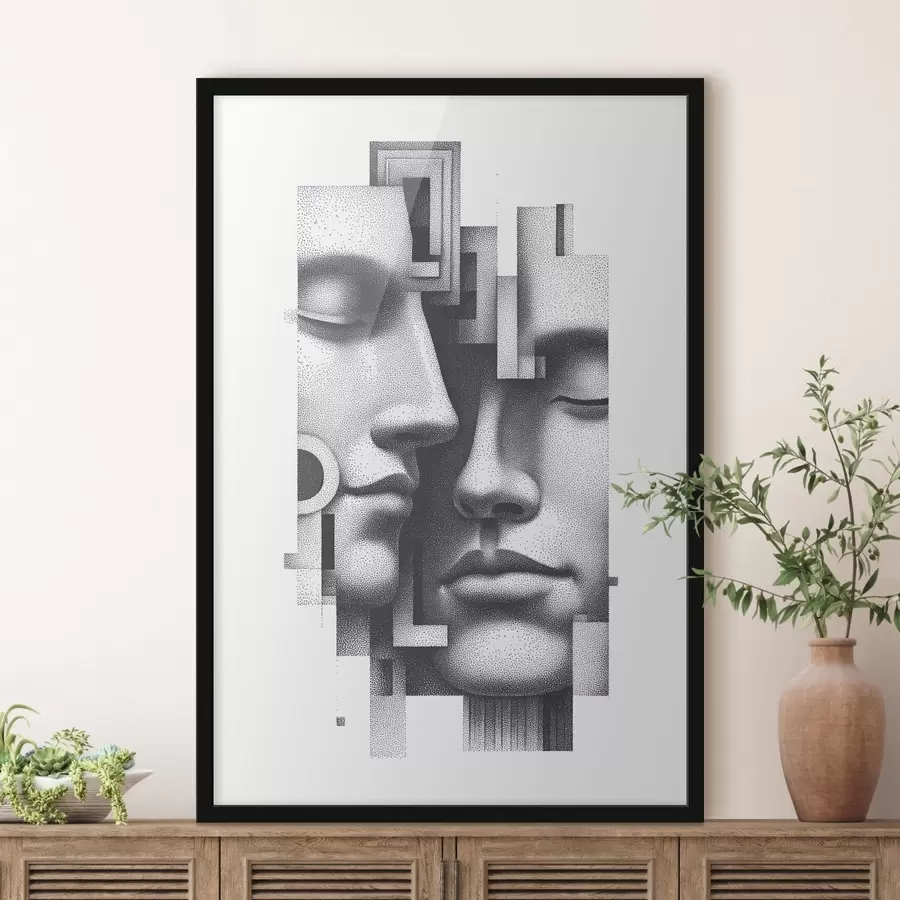 Papier peint Portraits abstraits graphiques f49242