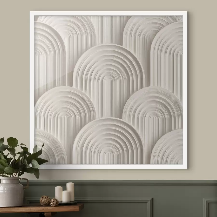 Papier peint Arches décoratives en bas-relief f49243