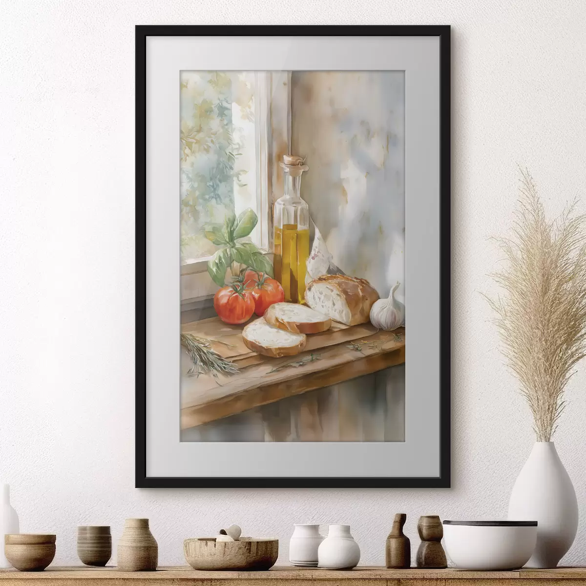 Poster Nature morte italienne à l'aquarelle f49255