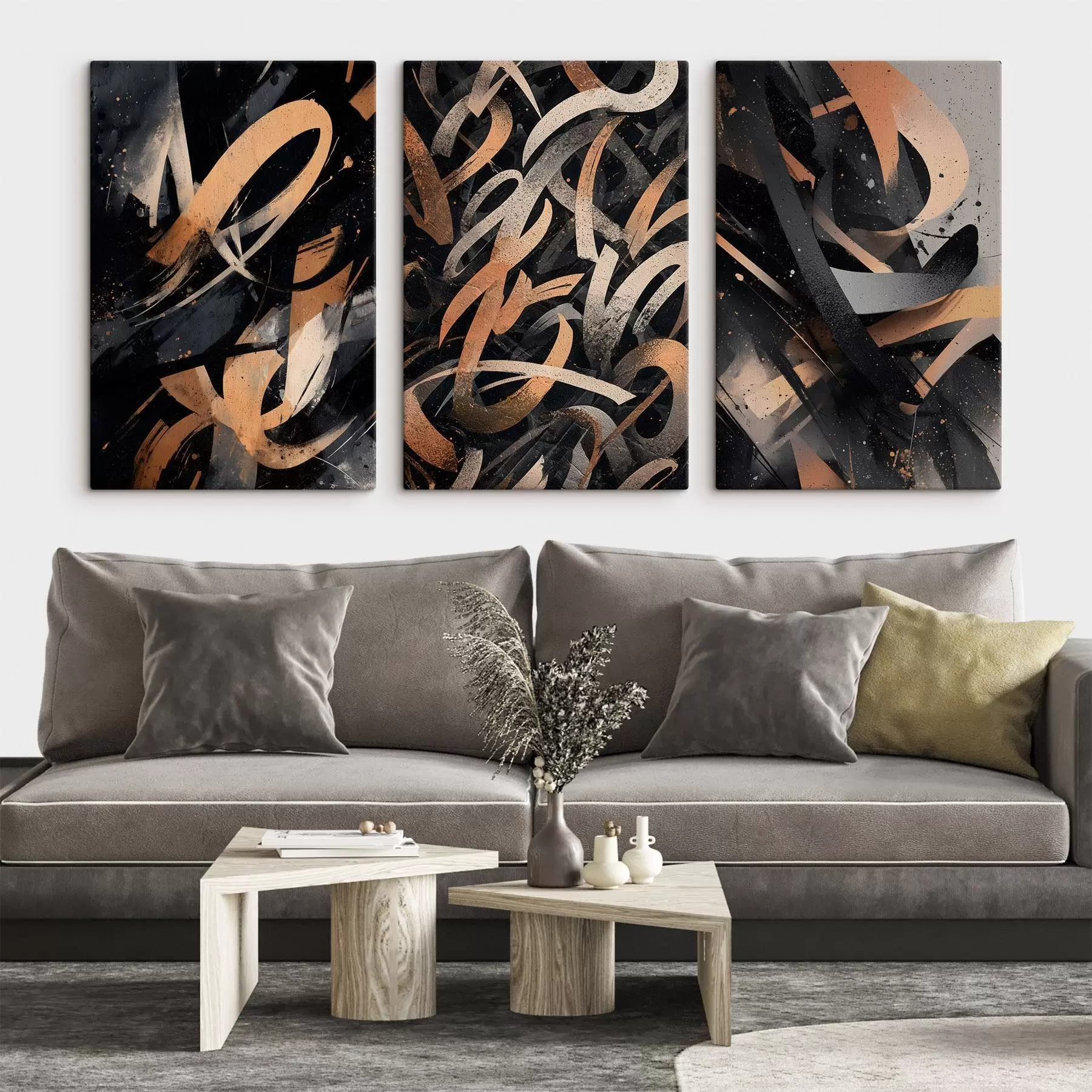 Tableau Calligraphie moderne dans le style graffiti m30541
