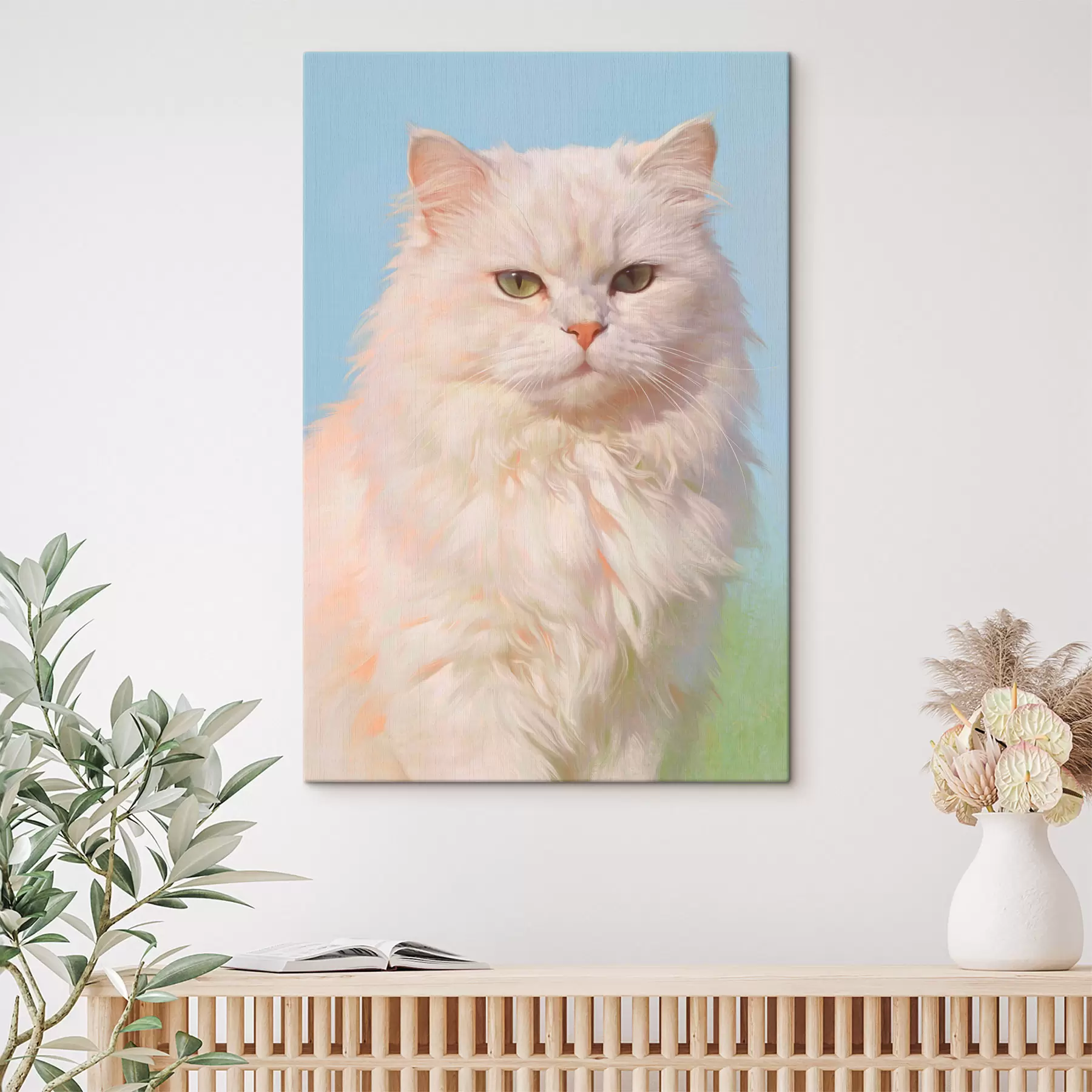 Tableau Le portrait d'un chat s49351