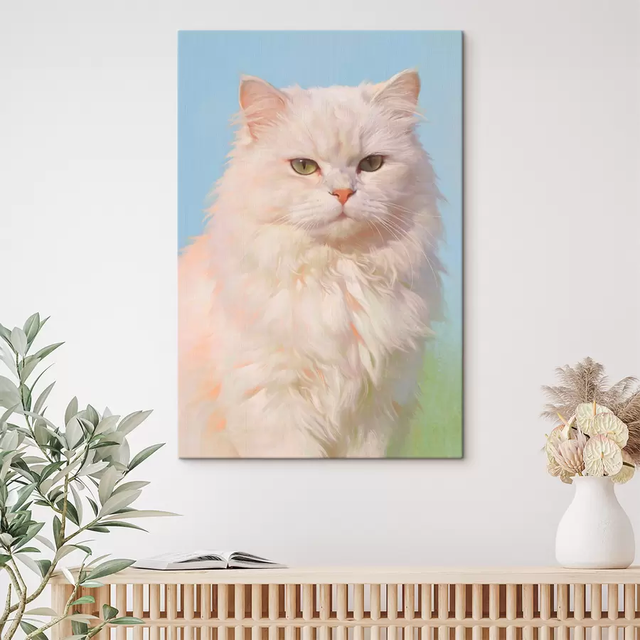 Papier peint Le portrait d'un chat s49351