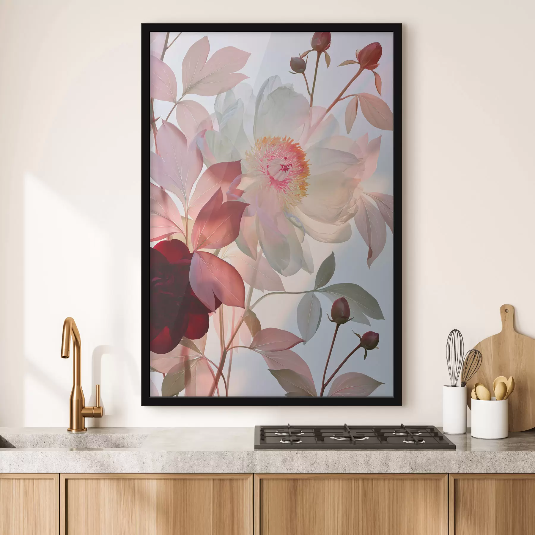 Papier peint Fleurs en boutons f49366