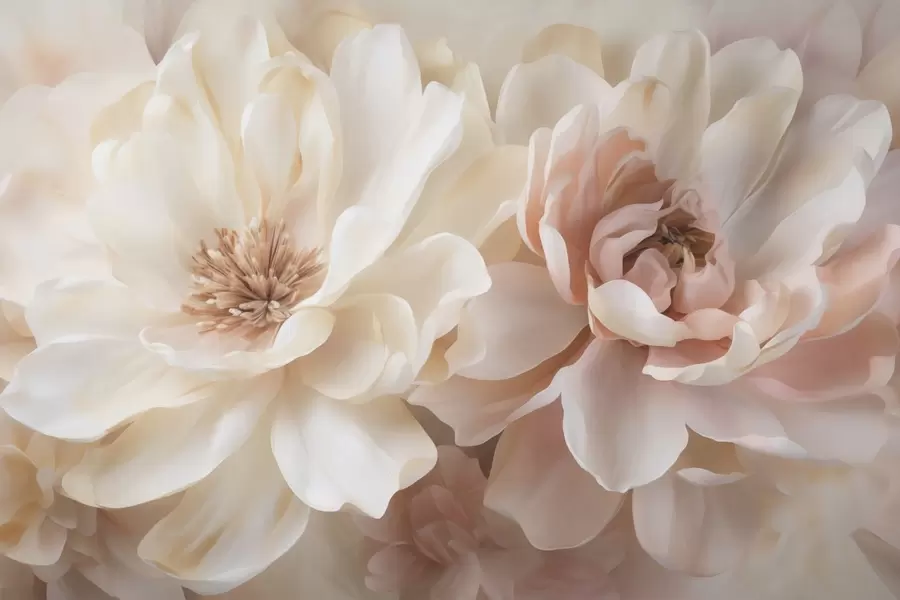 Papier peint Grandes fleurs w05633