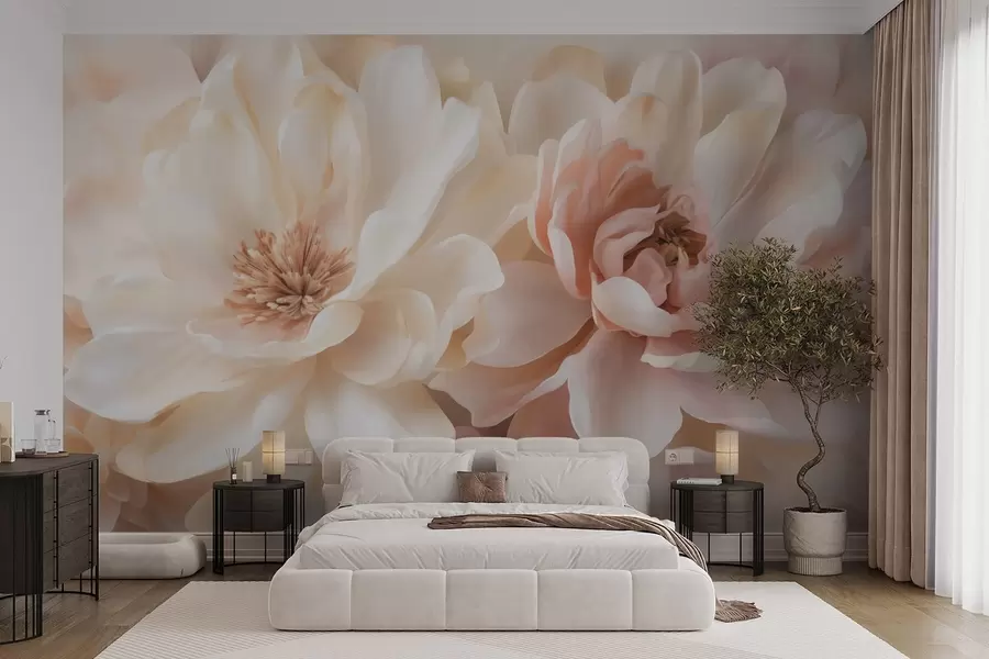Papier peint Grandes fleurs w05633