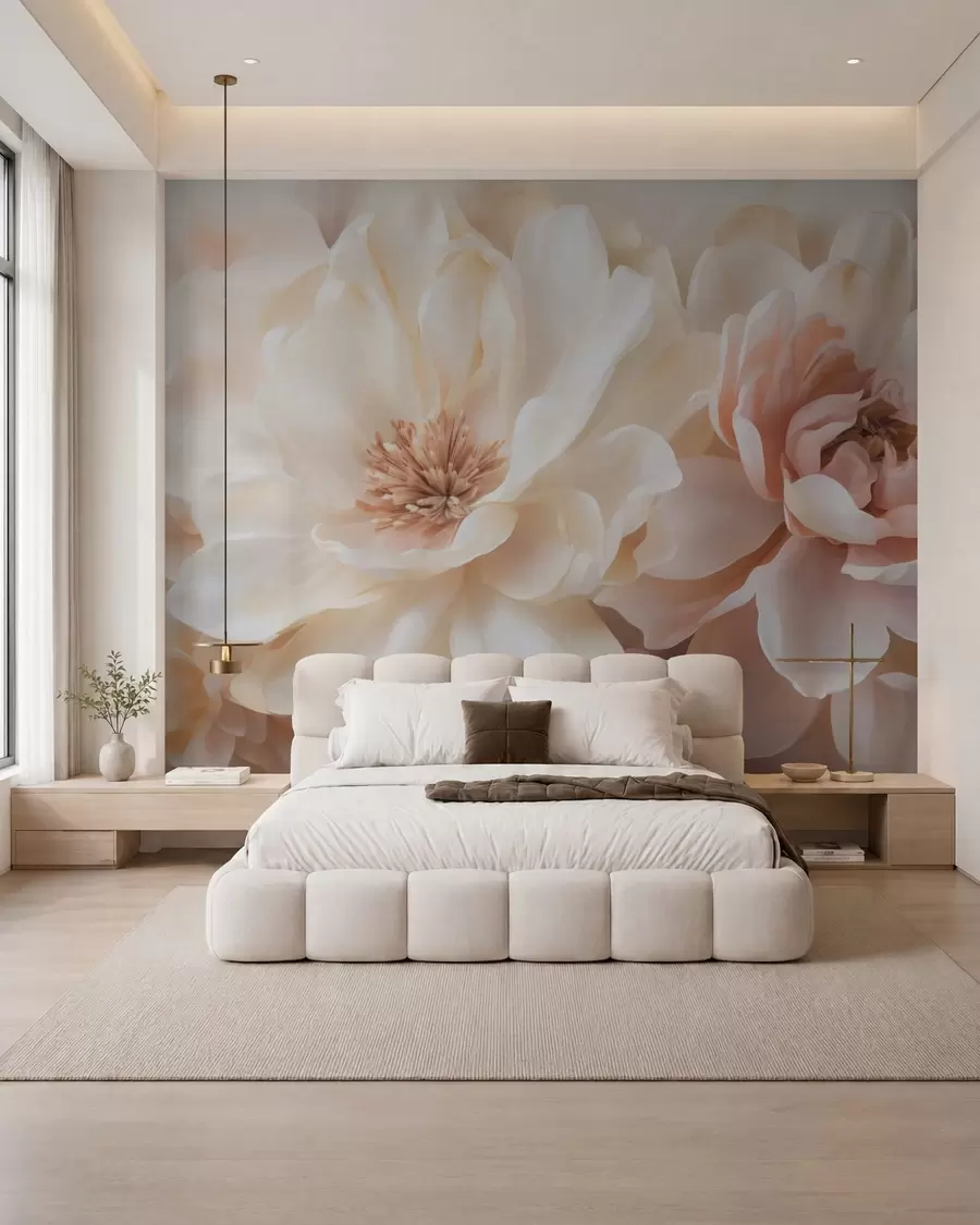 Papier peint Grandes fleurs w05633