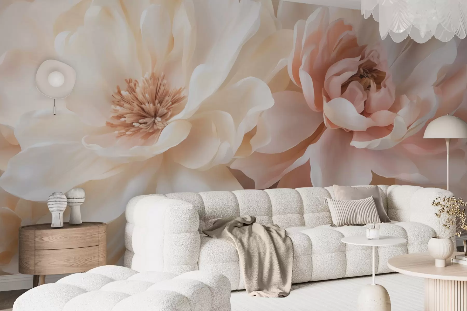 Papier peint Grandes fleurs w05633