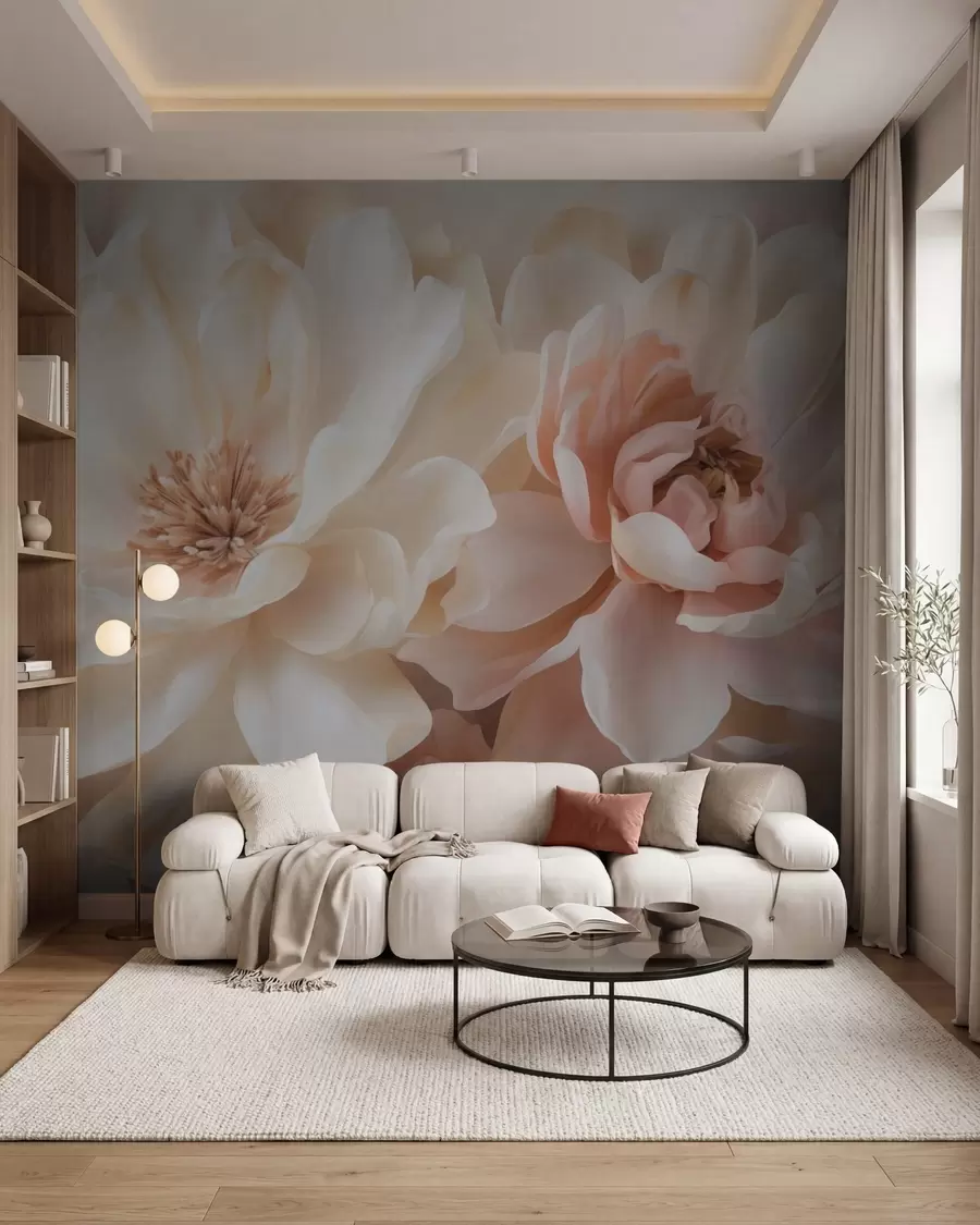 Papier peint Grandes fleurs w05633
