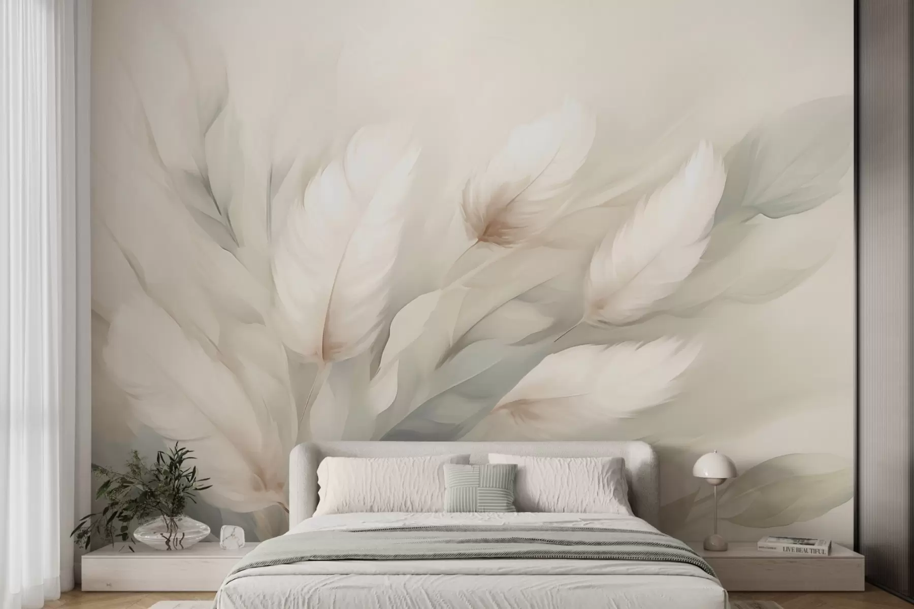 Papier peint Plumes abstraites w05662