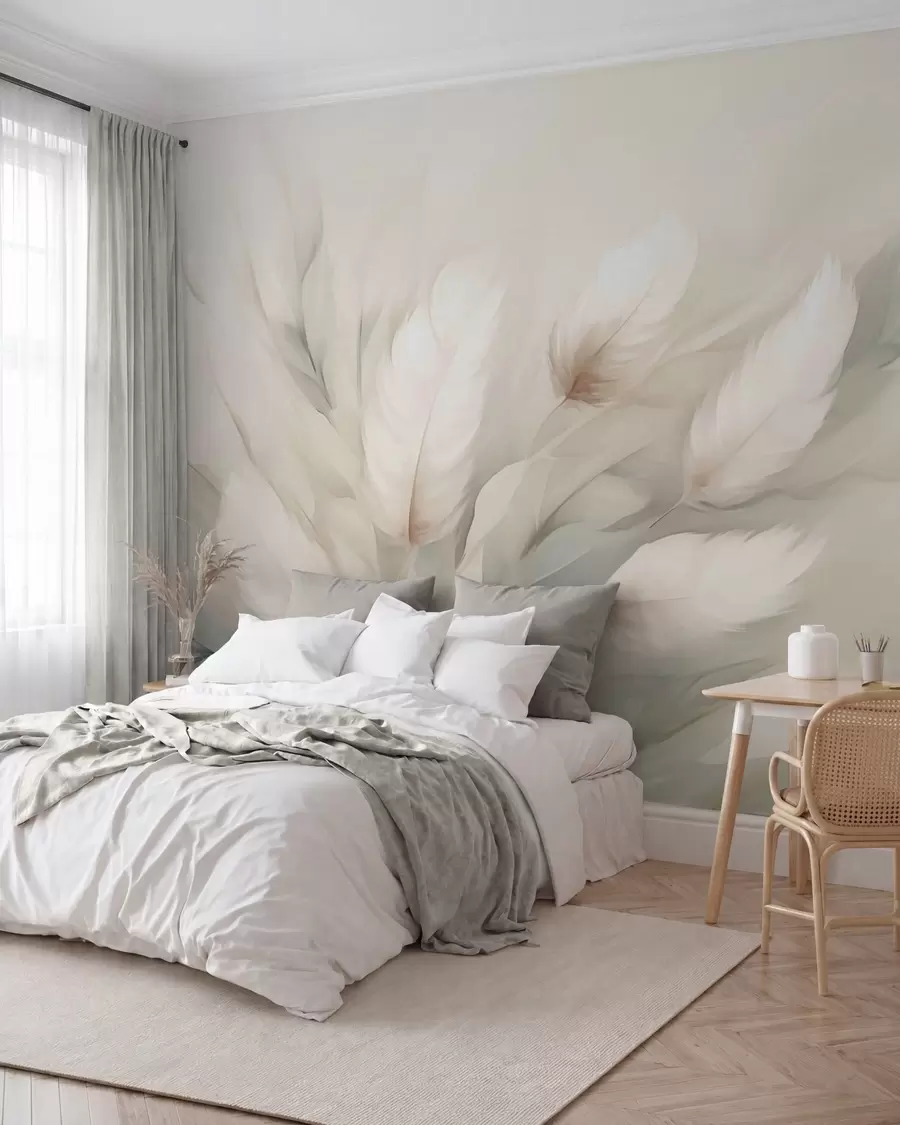 Papier peint Plumes abstraites w05662