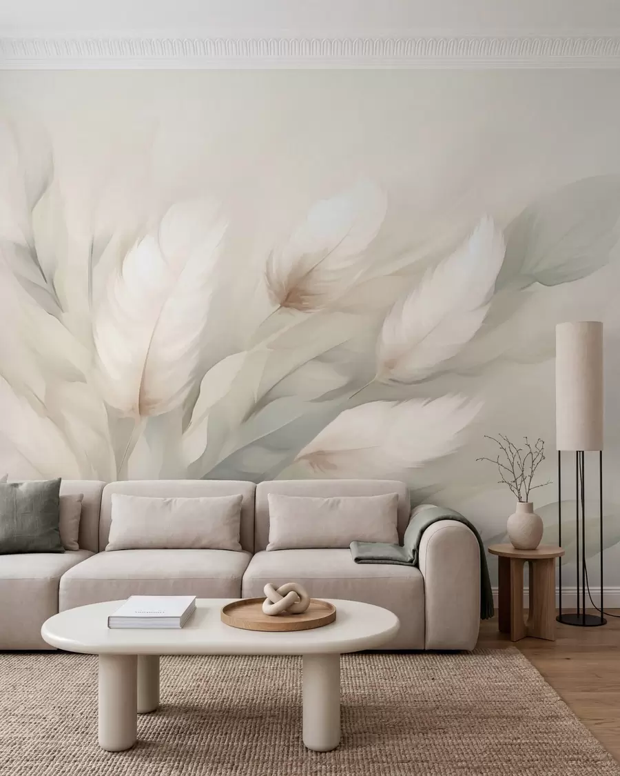 Papier peint Plumes et mélodie w05662