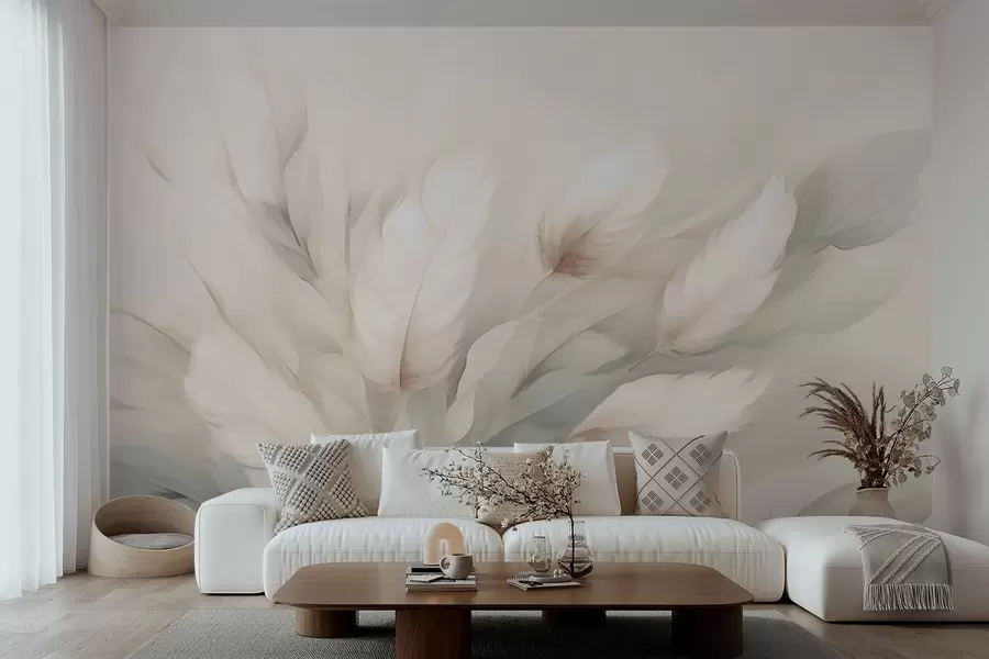 Papier peint Plumes abstraites w05662