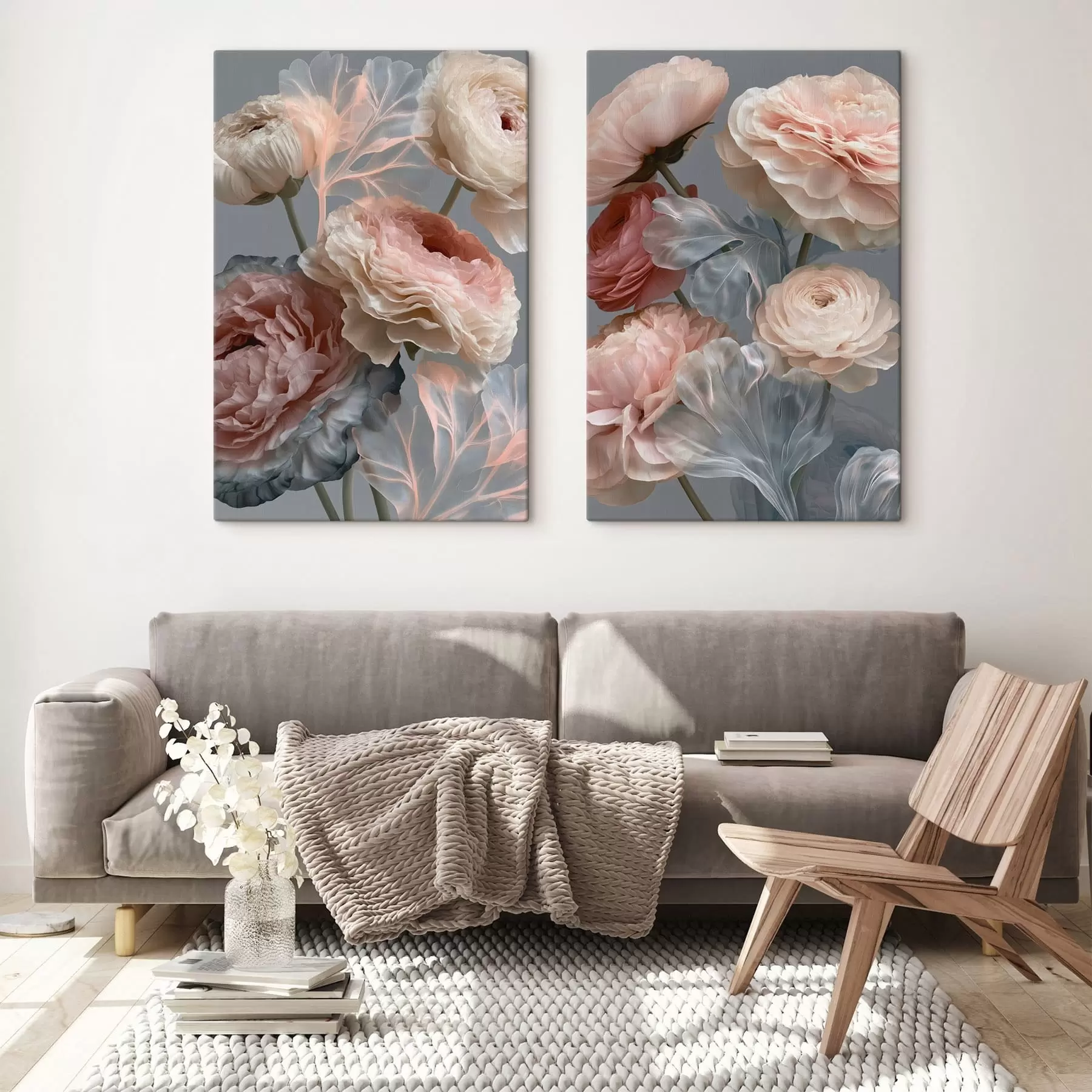 Tableau Un bouquet de fleurs abstraites m30527