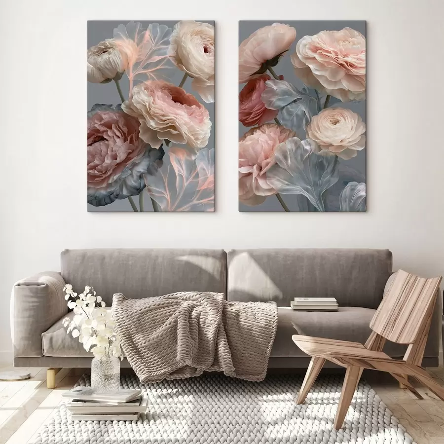 Tableau Un bouquet de fleurs abstraites m30527