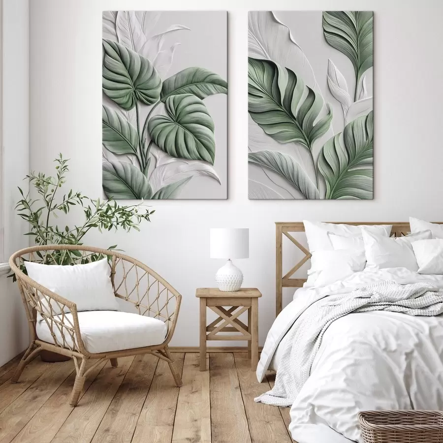 Tableau Feuilles tropicales m30528
