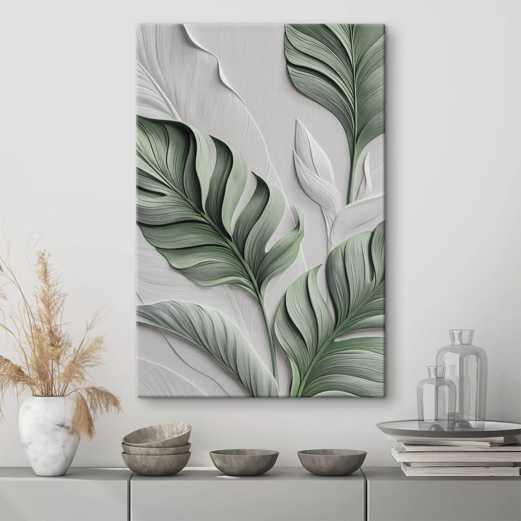 Tableau Feuilles tropicales s49369