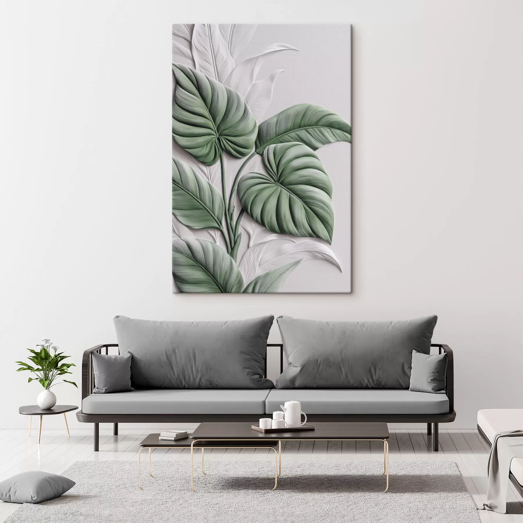 Tableau Feuilles tropicales s49370