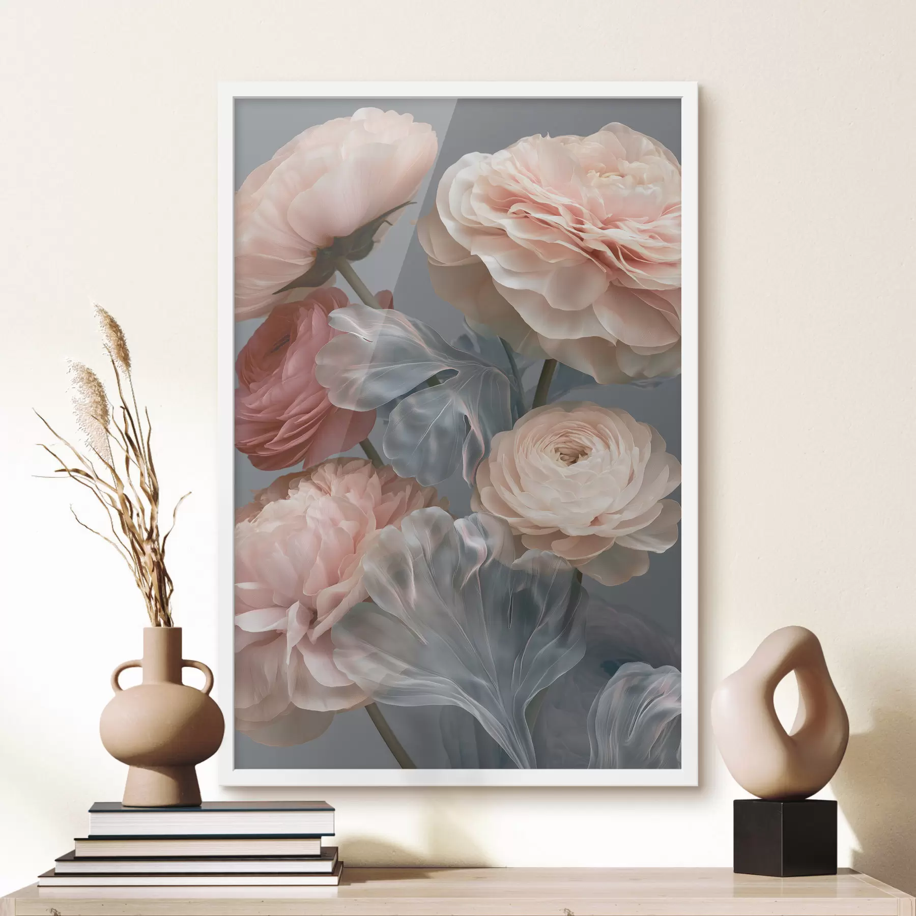 Papier peint Un bouquet de fleurs abstraites f49367