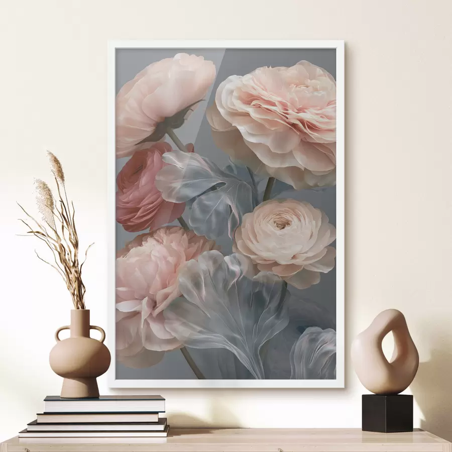 Papier peint Un bouquet de fleurs abstraites f49367