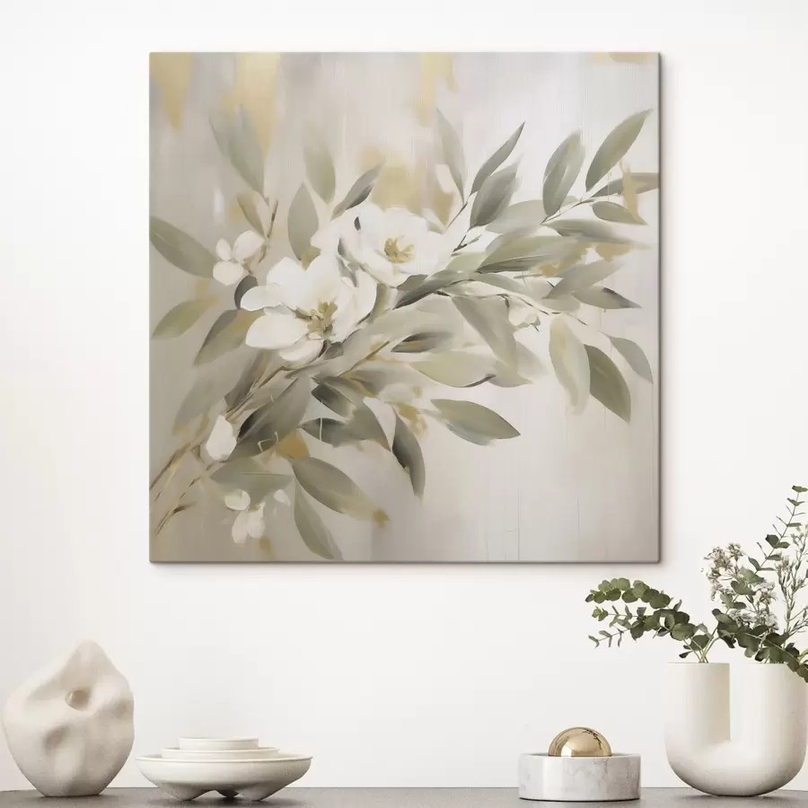 Tableau Imitation abstraite de branches dans la peinture s49394