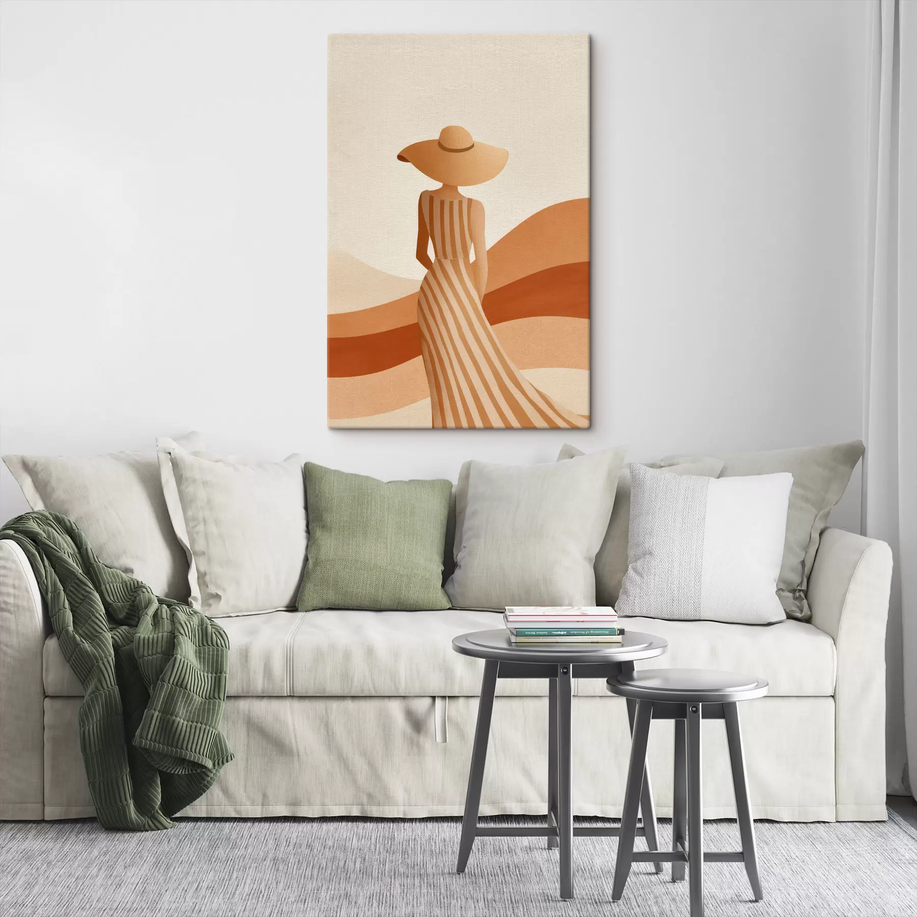 Tableau Femme au chapeau s49437