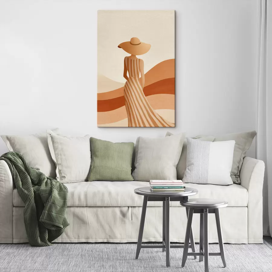 Tableau Femme au chapeau s49437
