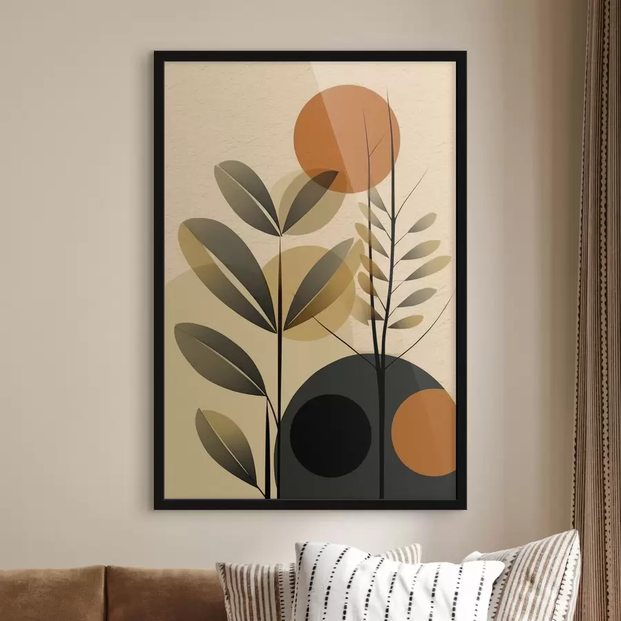 Papier peint Feuilles abstraites f49438