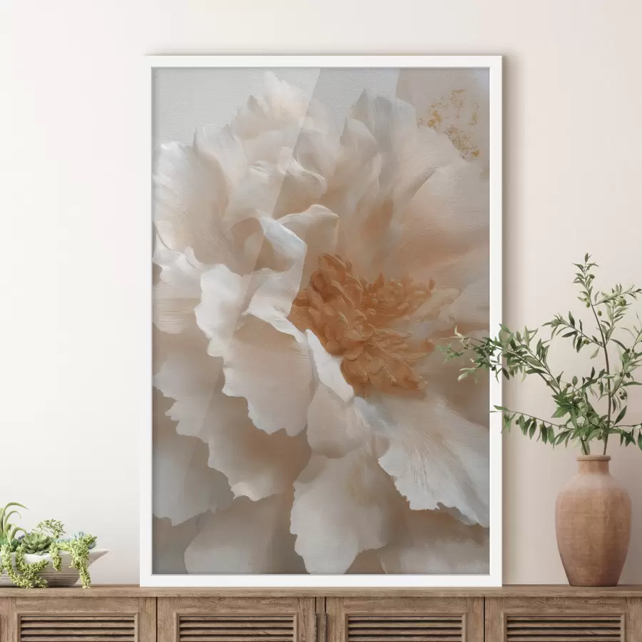 Papier peint Pivoine blanche f49441