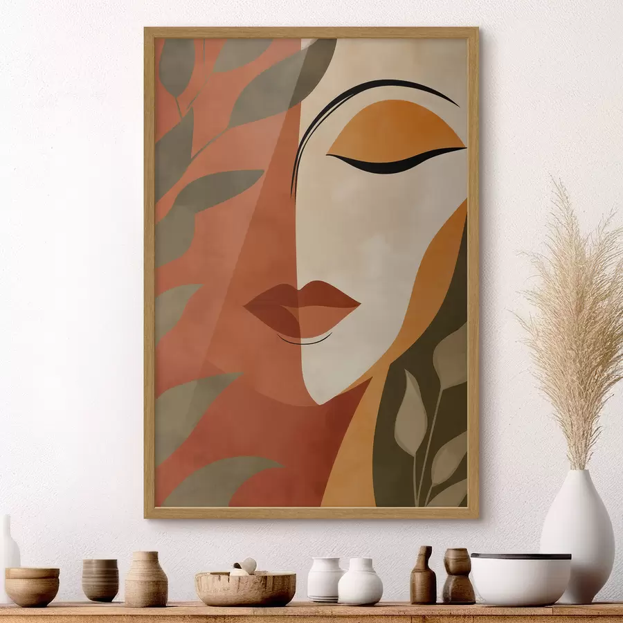 Papier peint Portrait abstrait f49449