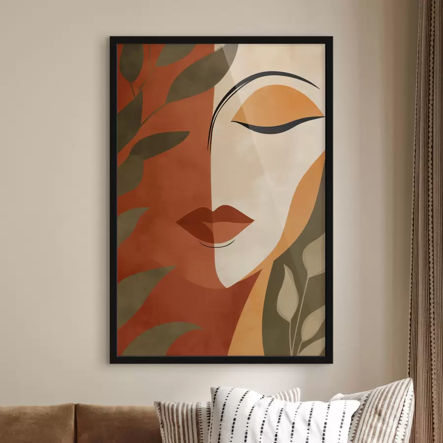 Papier peint Portrait abstrait f49449