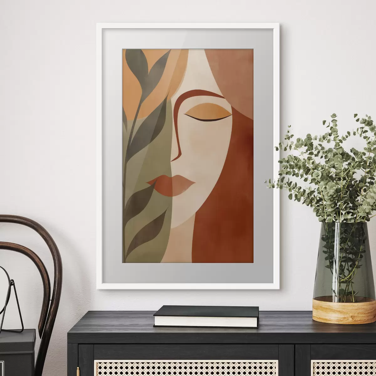 Poster Portrait abstrait f49450