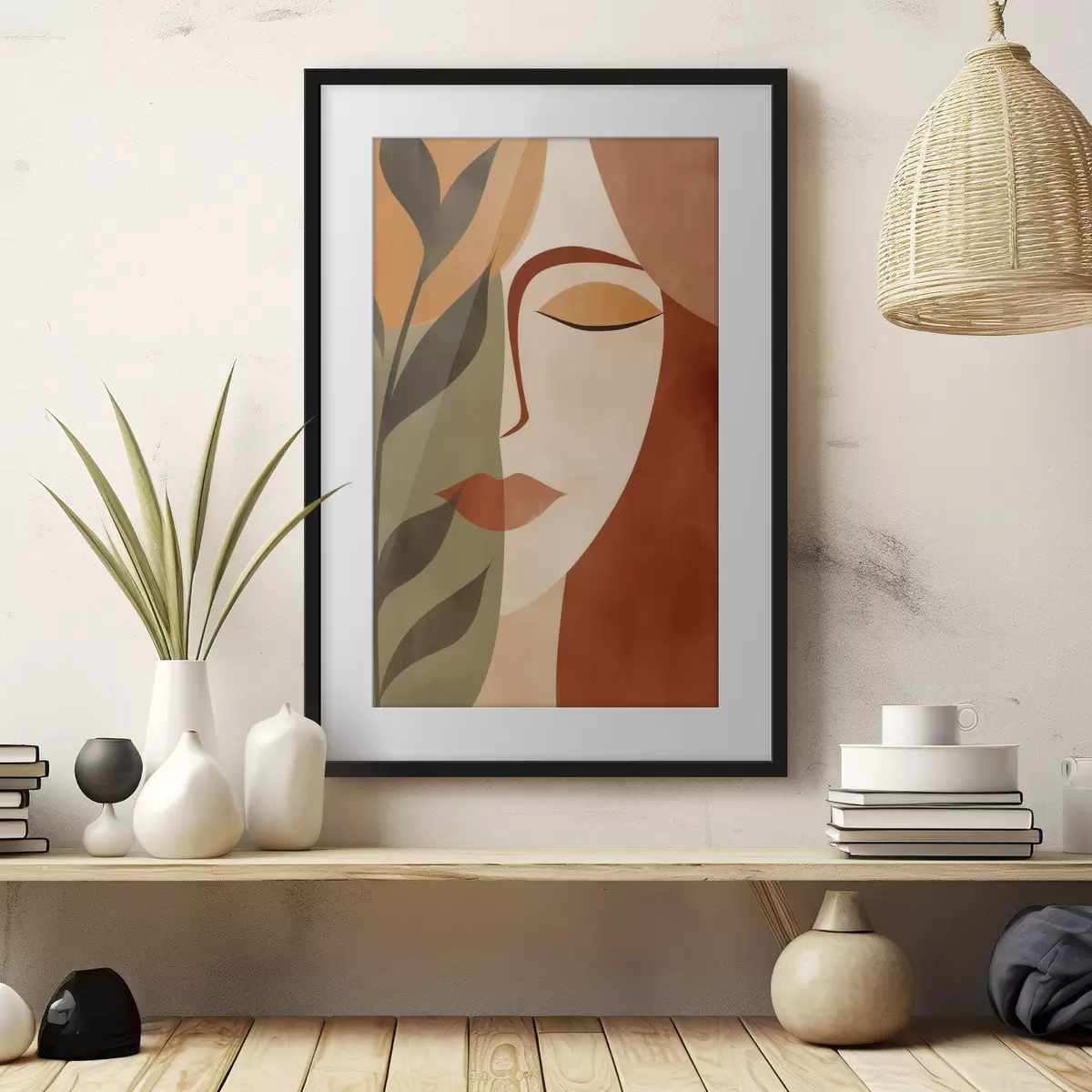 Poster Portrait abstrait f49450