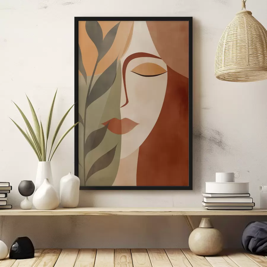 Papier peint Portrait abstrait f49450