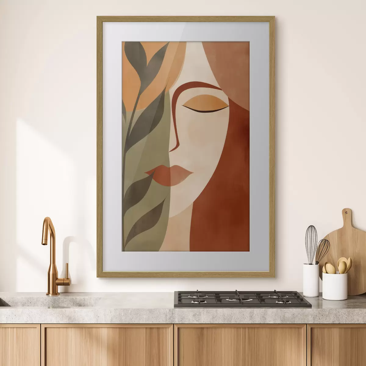 Poster Portrait abstrait f49450
