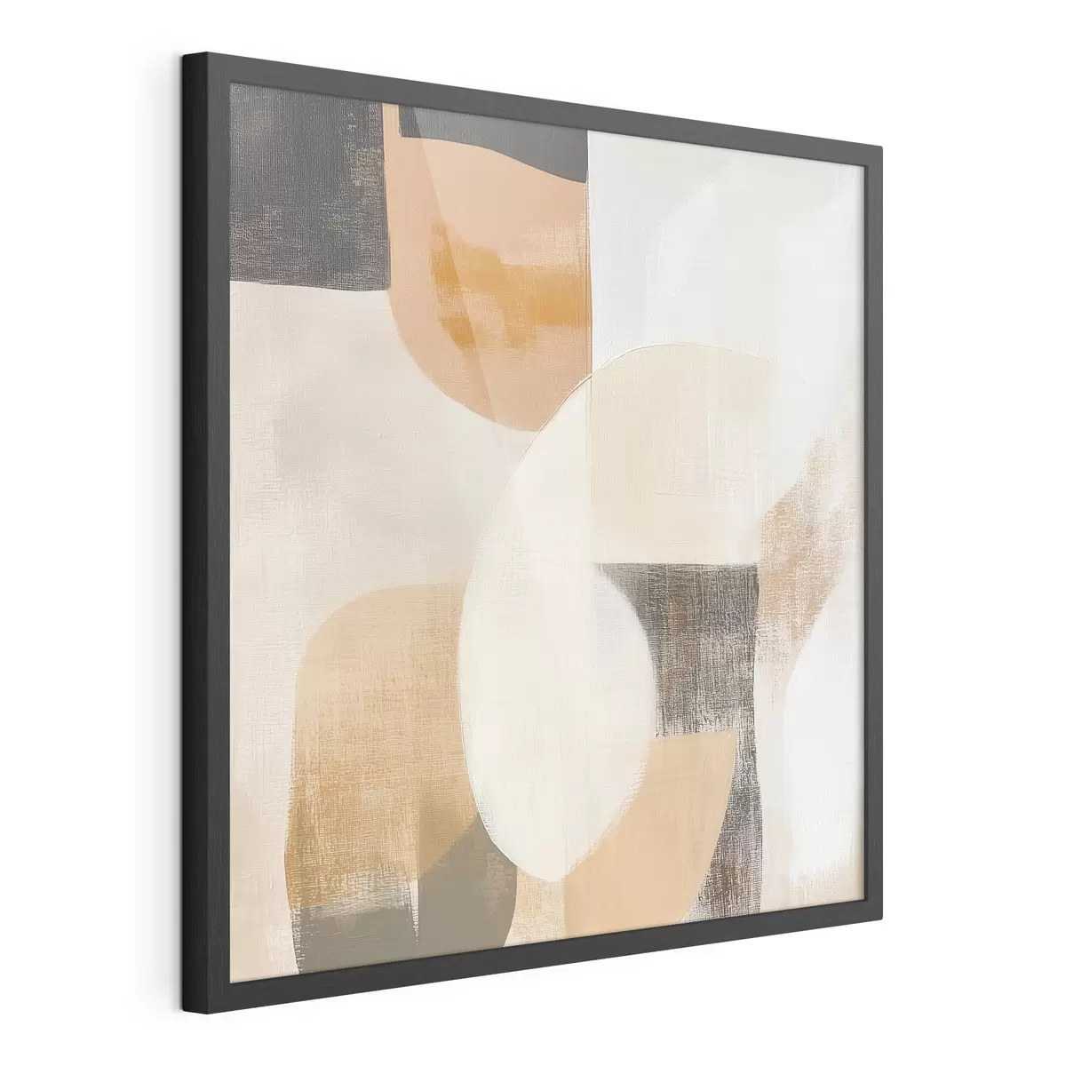 Poster Affiche d'art contemporain représentant des figures géométriques simples dans des tons chauds f48894