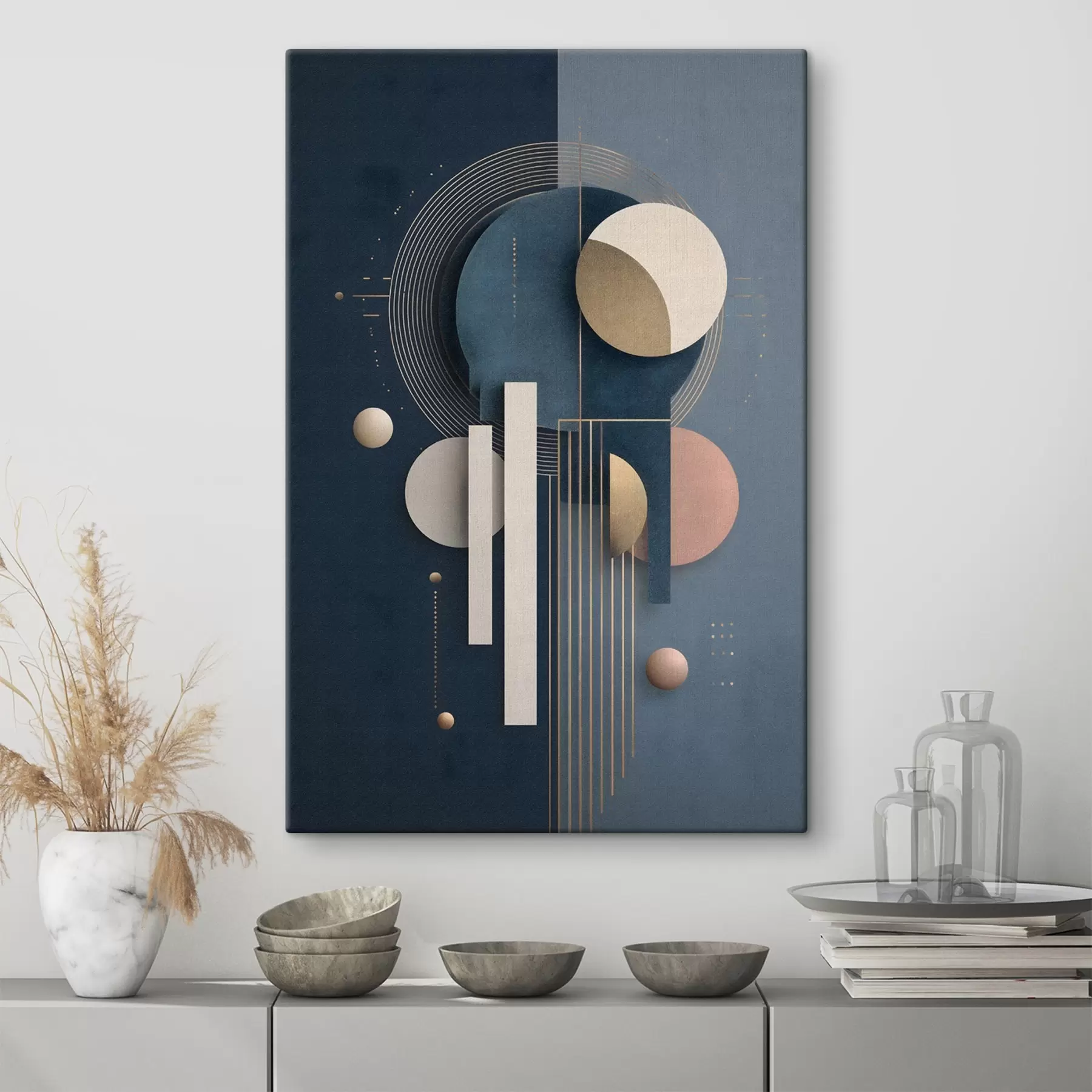 Tableau Géométrie abstraite s49430