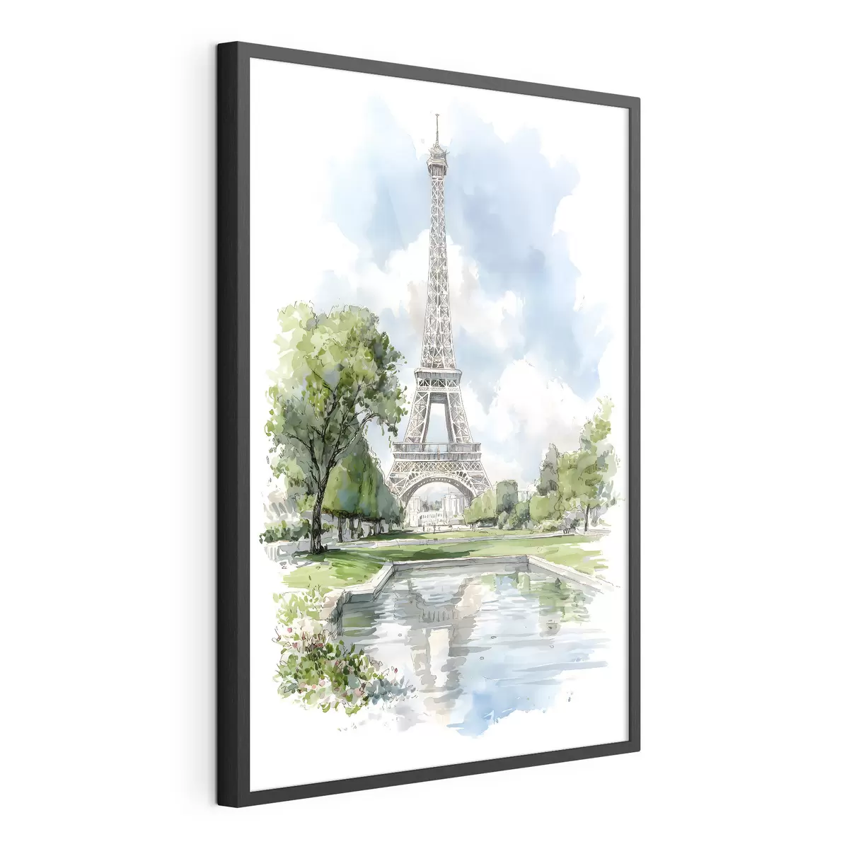 Poster La Tour Eiffel dans un style aquarelle f49424