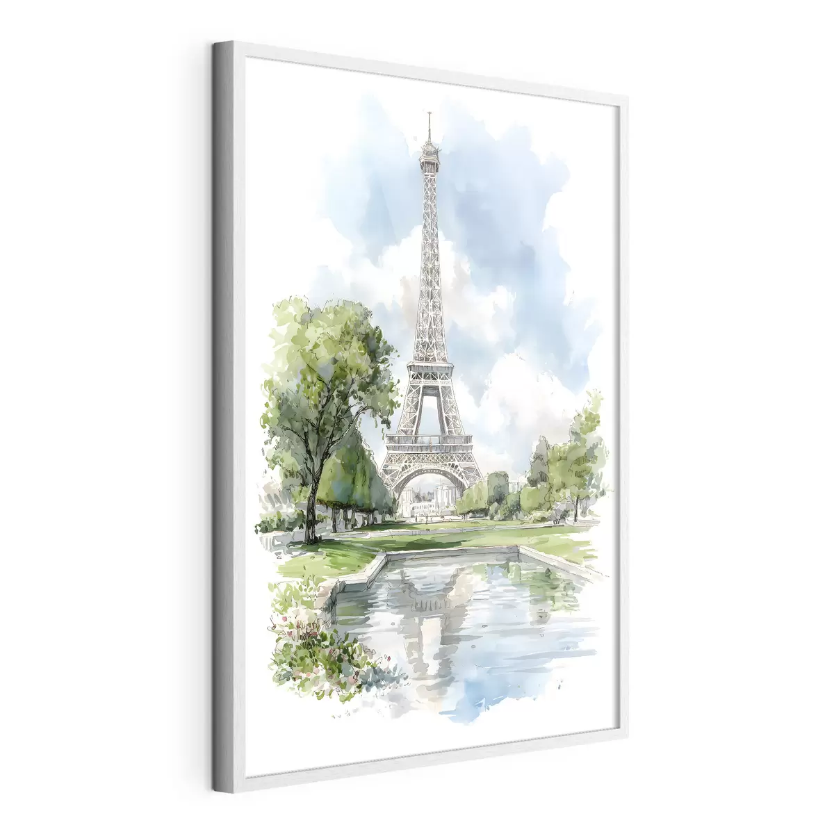 Poster La Tour Eiffel dans un style aquarelle f49424