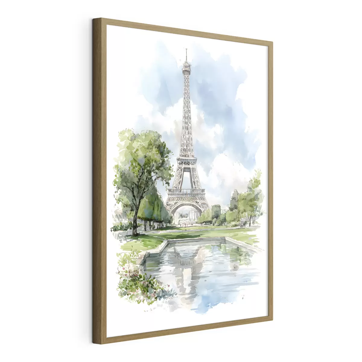 Poster La Tour Eiffel dans un style aquarelle f49424