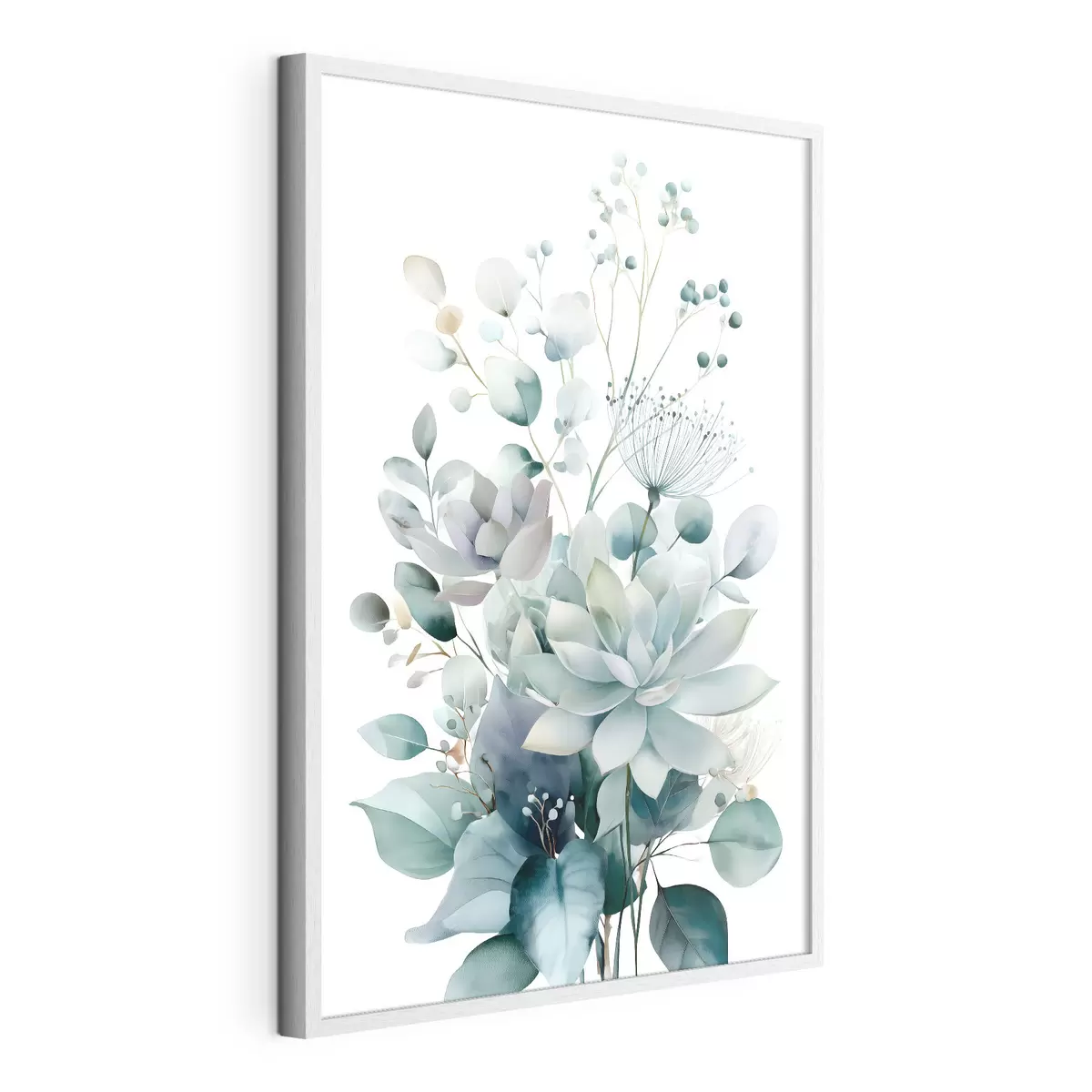 Poster Plantes succulentes et autres plantes, dans un style aquarelle f49427