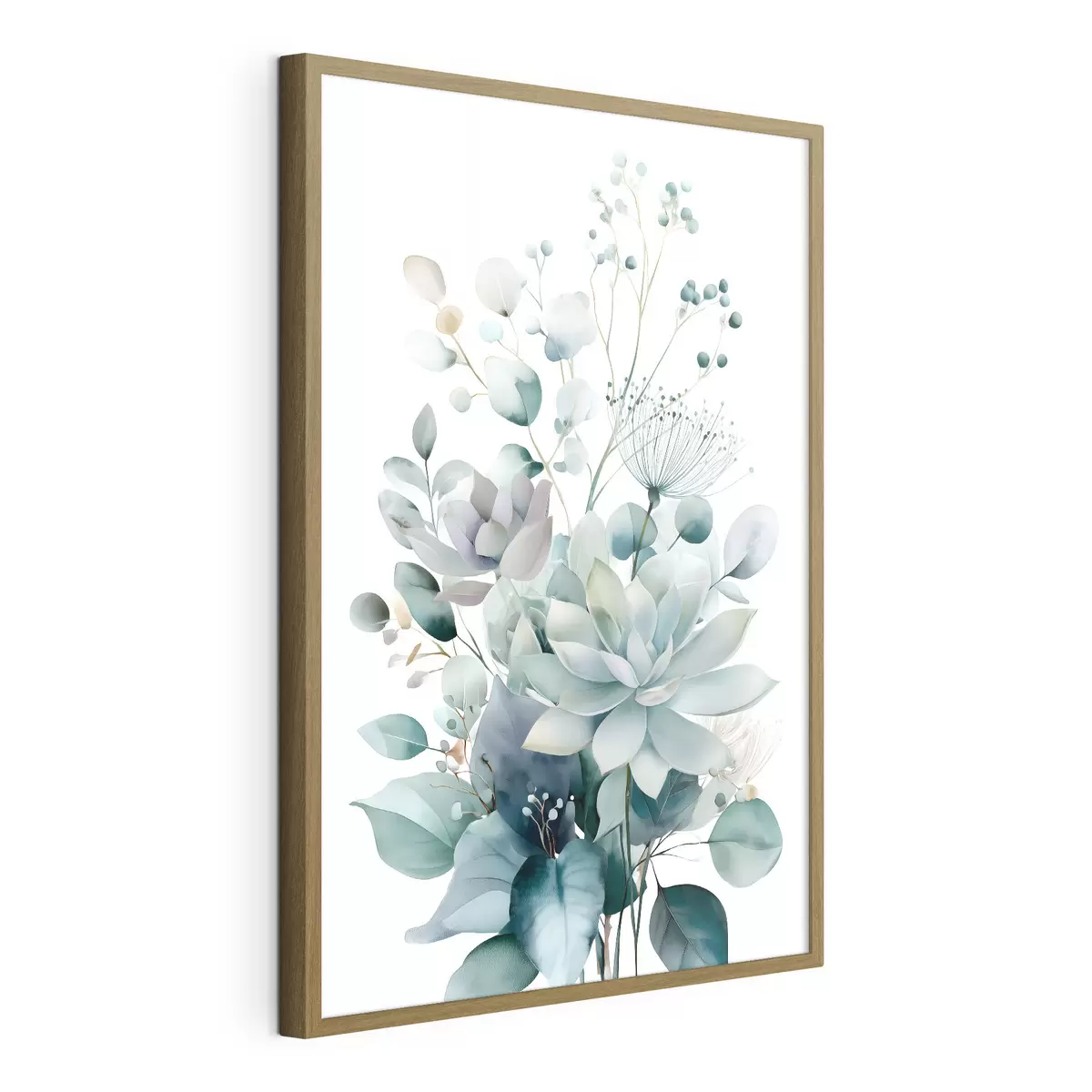Poster Plantes succulentes et autres plantes, dans un style aquarelle f49427
