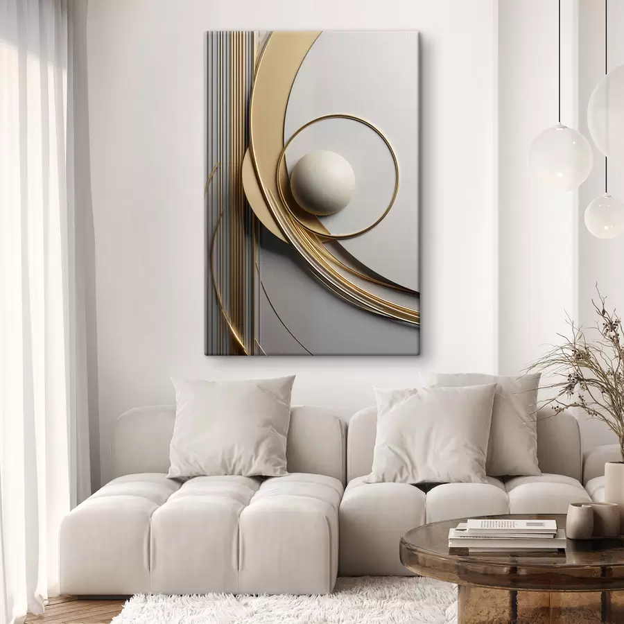 Tableau Composition géométrique abstraite, texturée, moderne, d'art minimaliste s49498