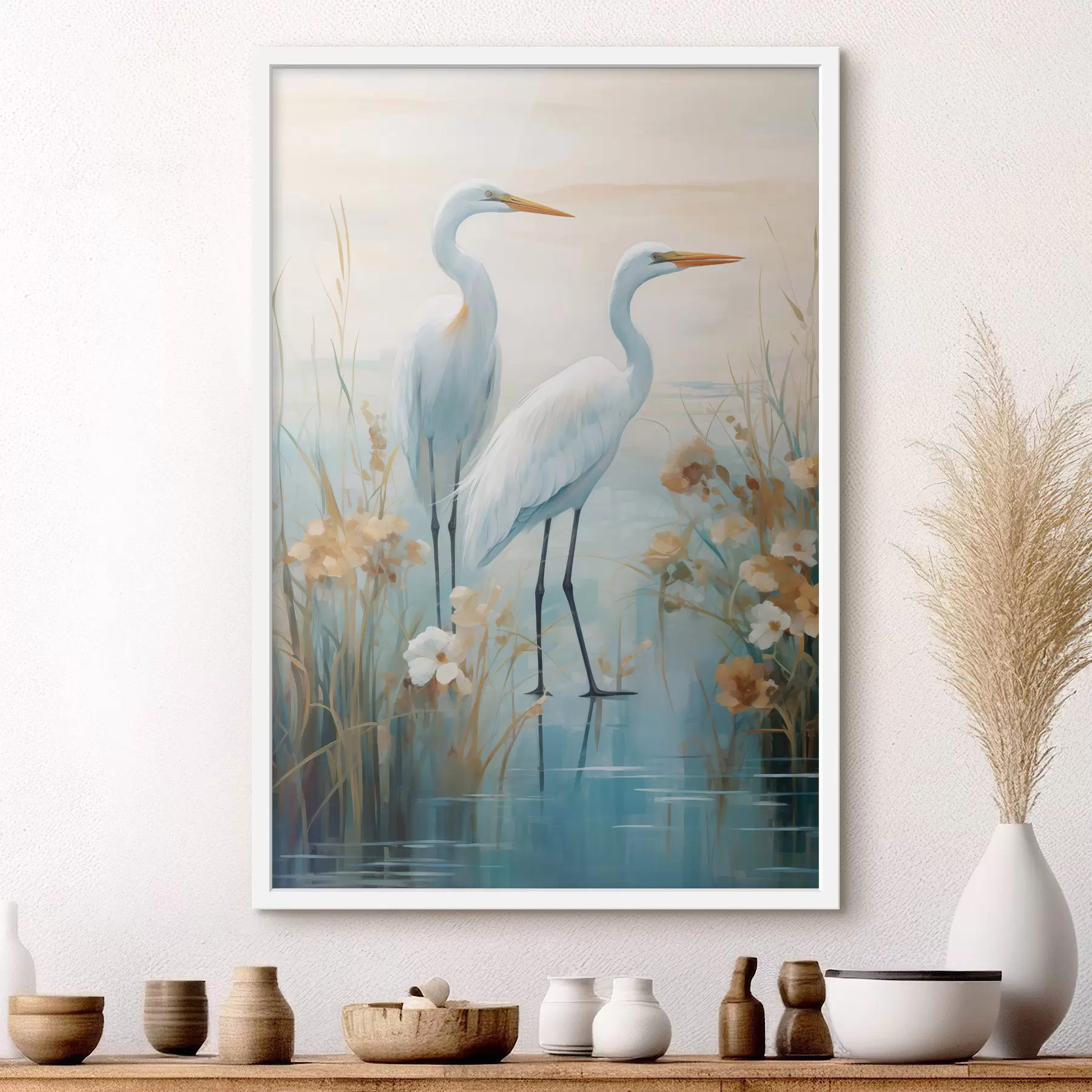 Papier peint Oiseaux et sérénité f49466