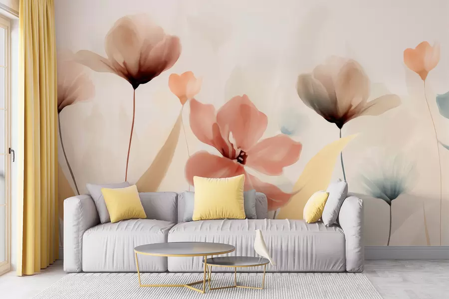 Papier peint Fleurs sauvages w05684