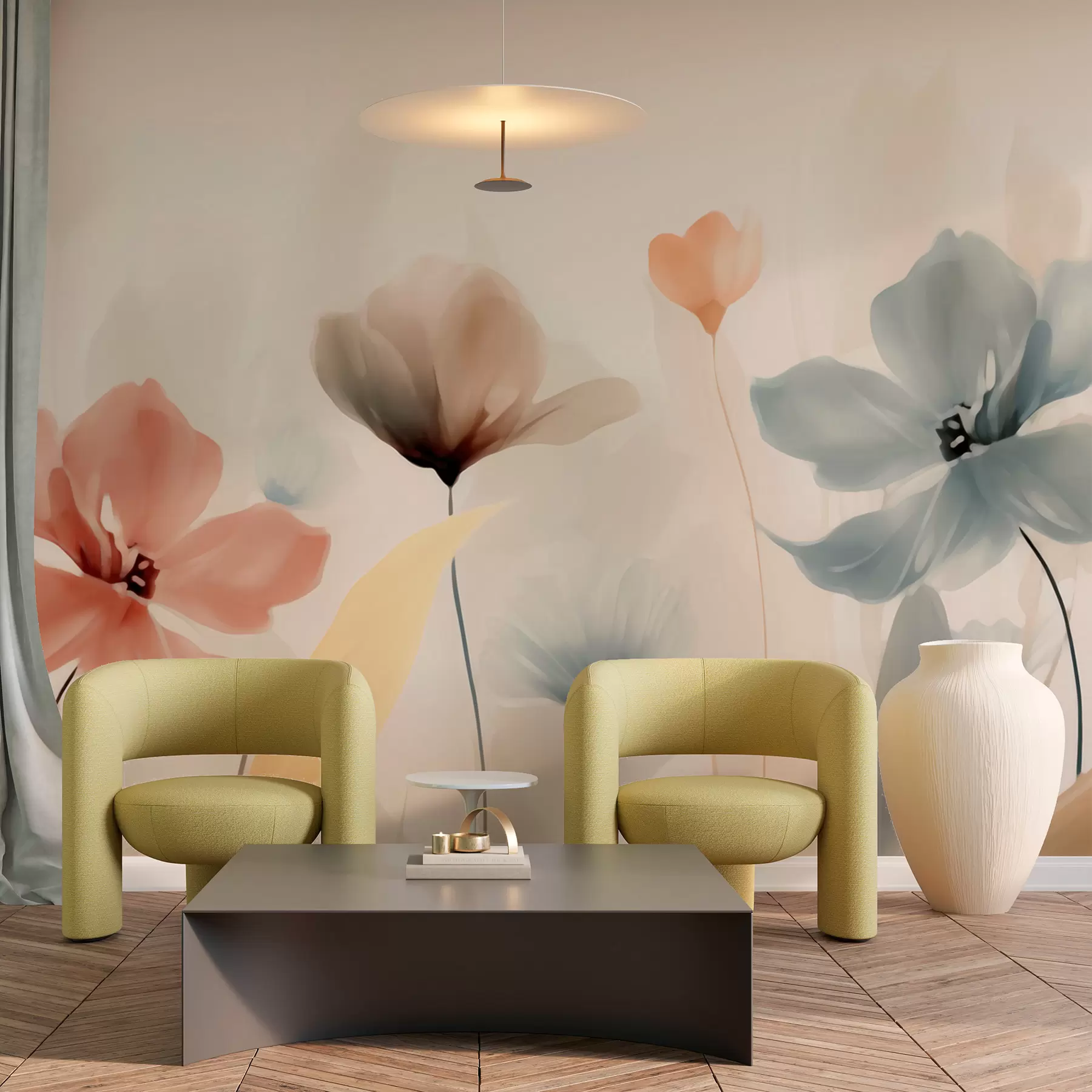Papier peint Fleurs sauvages w05684