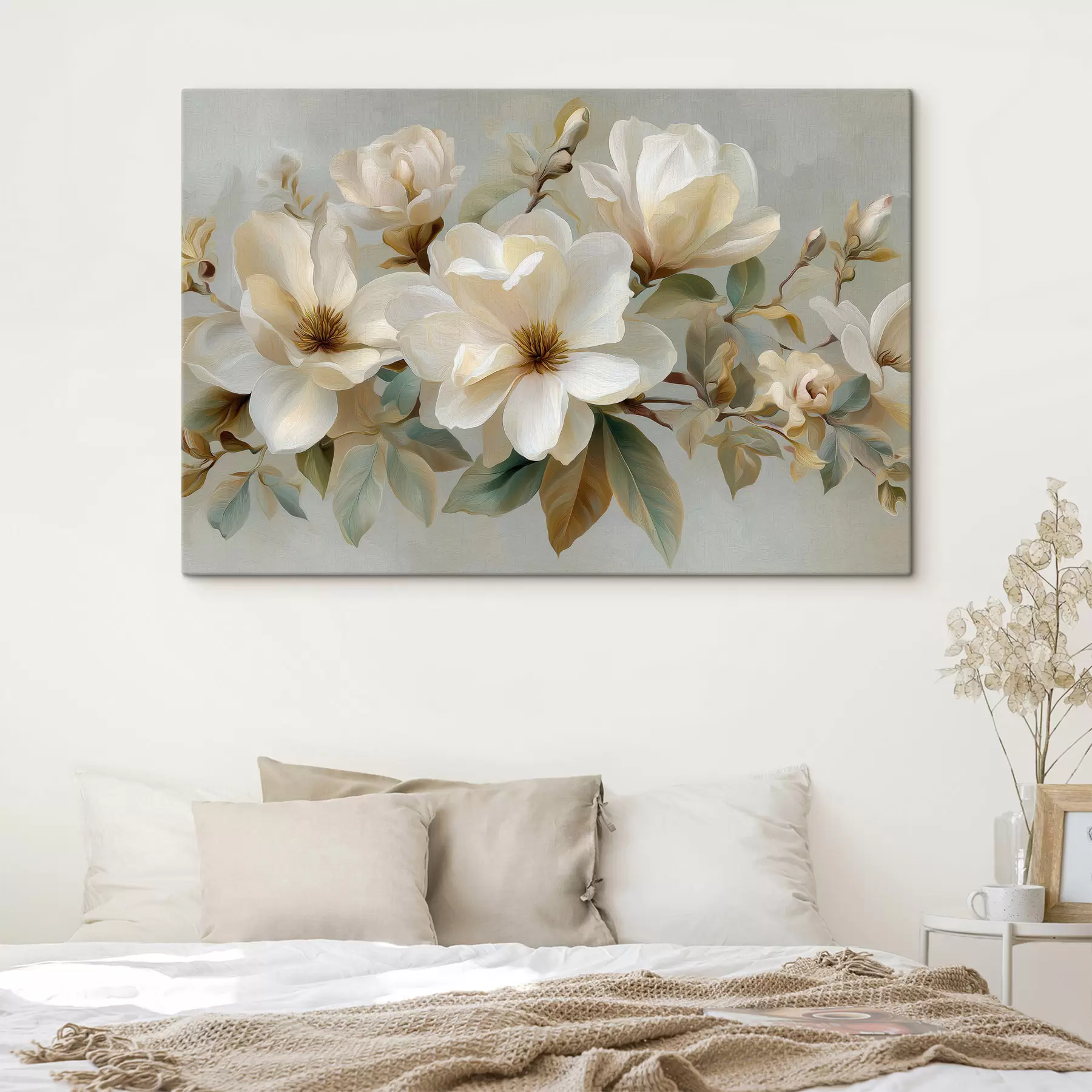 Tableau Une branche avec des fleurs s49532