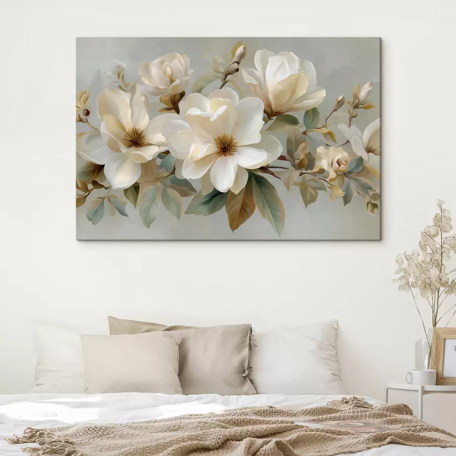 Tableau Une branche avec des fleurs s49532