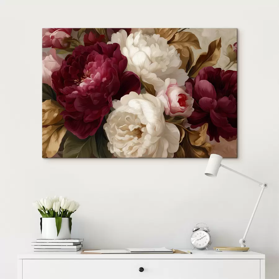 Tableau Pivoines s49546
