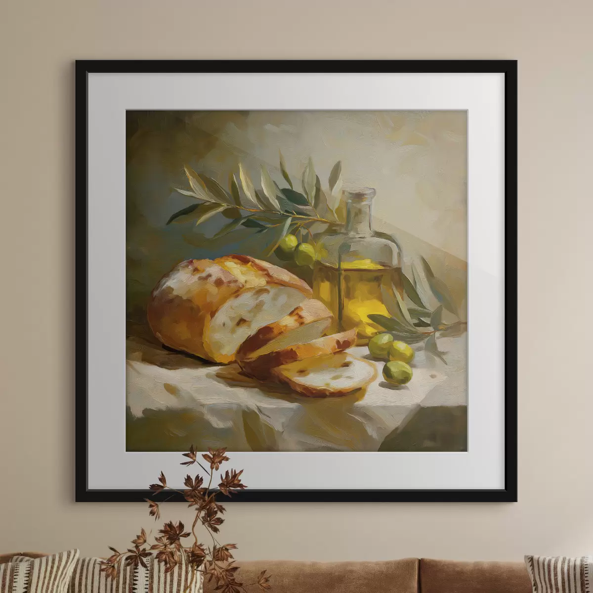 Poster Du pain et de l'huile d'olive f49529